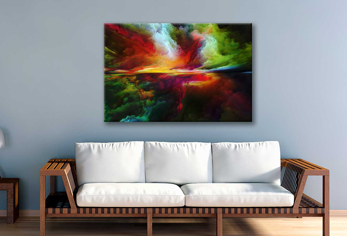 Bella Home Graphic Composition of Digital Colors Print Canvas Ready to hang