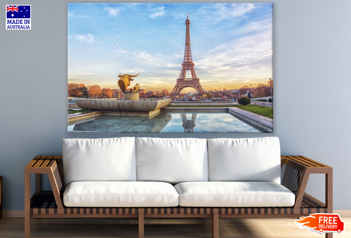 Eiffel Tower Sunset Photograph Print 100% Australian Made