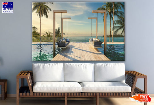 Pool & Beach Print 100% Australian Made