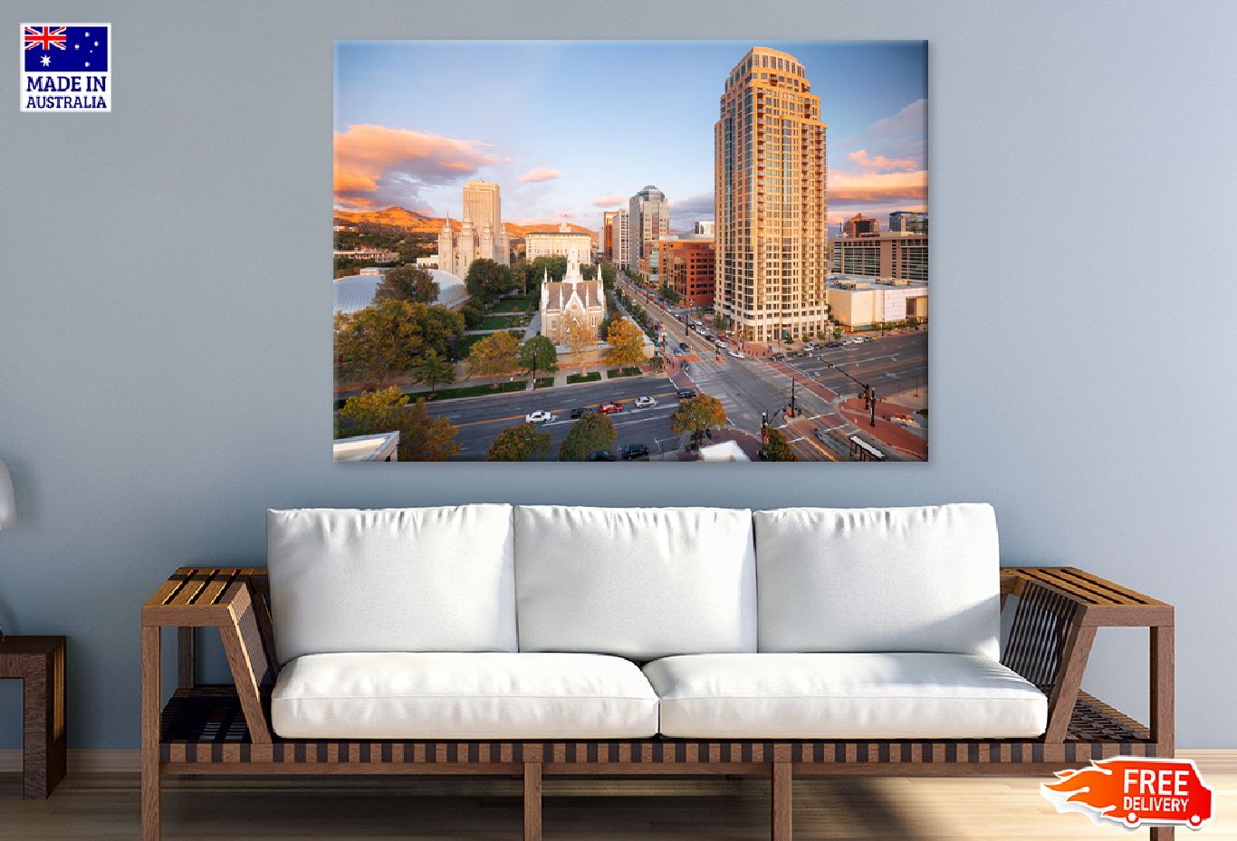 Salt Lake City Utah USA Downtown Photograph Print 100% Australian Made