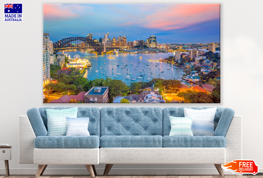 Sydney City SkyLine View Print 100% Australian Made