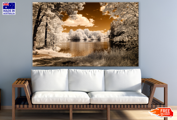 Lake with Forest Photograph Print 100% Australian Made