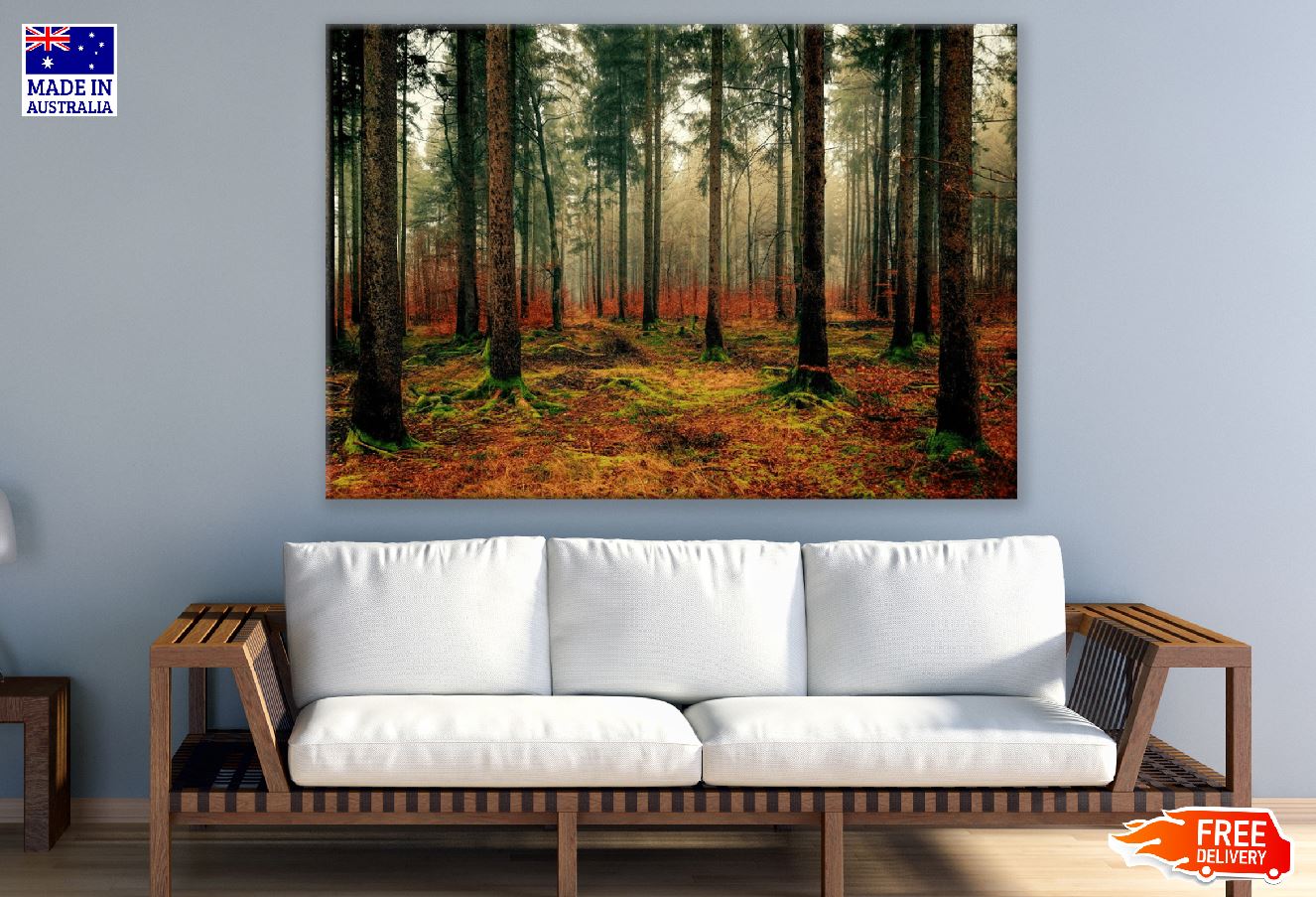 Colorful Autumn Forest Scenery Photograph Print 100% Australian Made