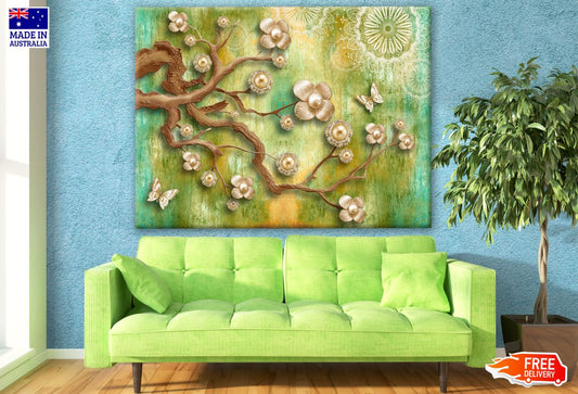 Colorful 3D Floral Design Print 100% Australian Made