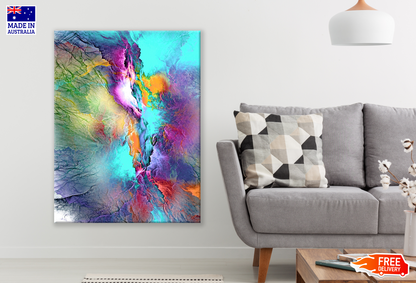 Colourful Abstract Design Print 100% Australian Made