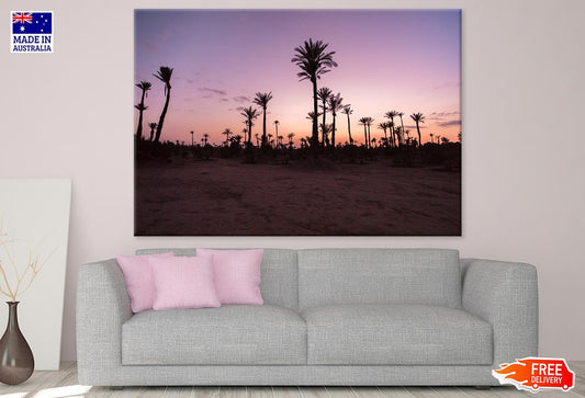 Palm Trees & Sunset Sky Photograph Print 100% Australian Made