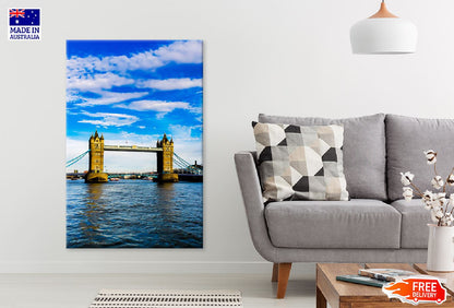 Tower Bridge with Blue Sky View Photograph Print 100% Australian Made