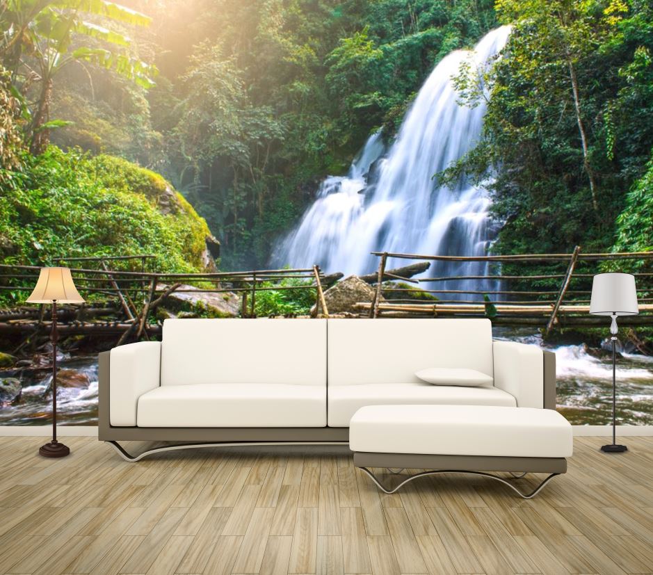 Wallpaper Murals Peel and Stick Removable Waterfall Scenery High Quality