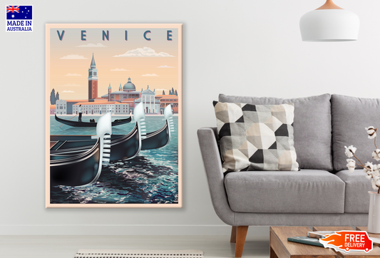 Venice River Painting Print 100% Australian Made