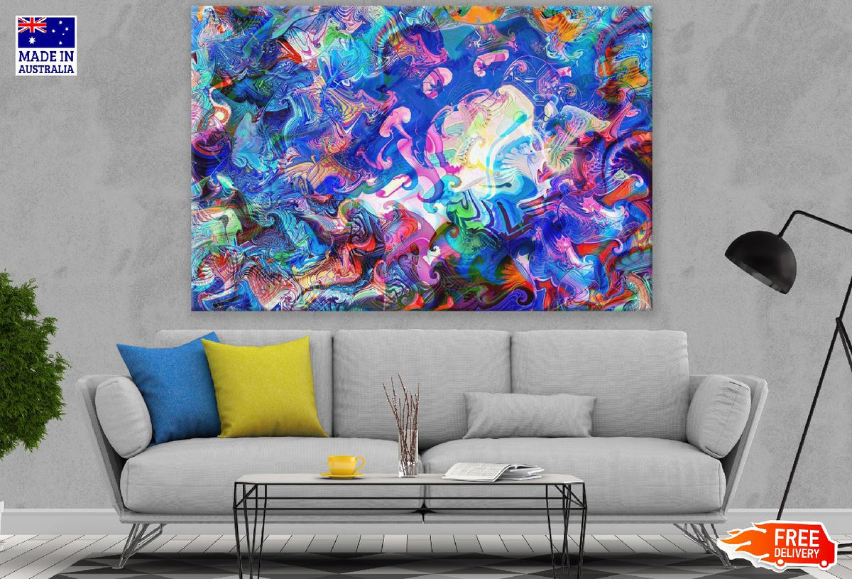 Colorful Digital Art Abstract Design Print 100% Australian Made