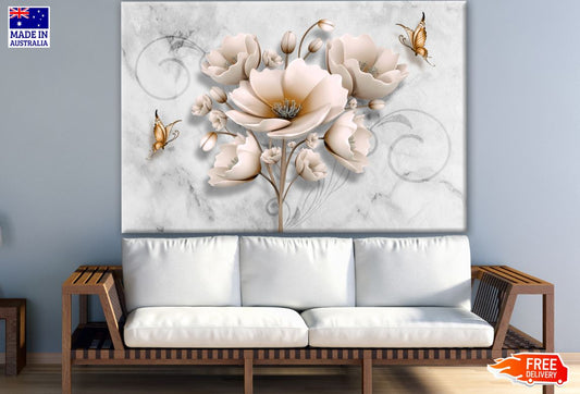 Colorful Floral 3D Design Print 100% Australian Made