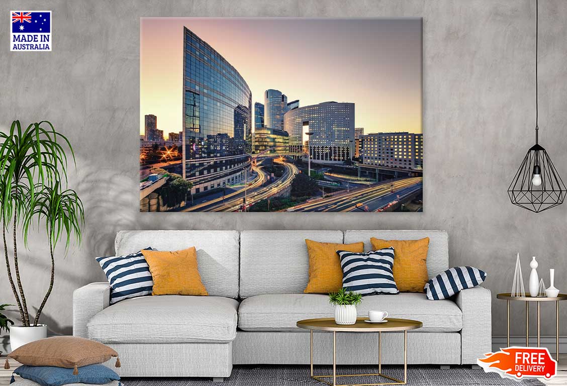 La Defense District View in Paris Print 100% Australian Made