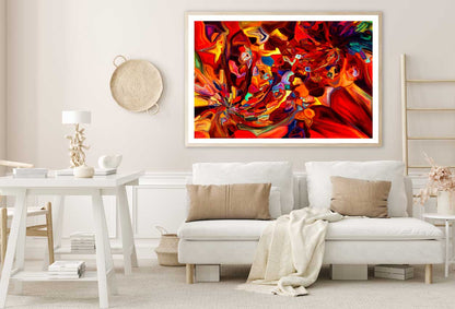 Red Orange Liquid Abstract Design Home Decor Premium Quality Poster Print Choose Your Sizes