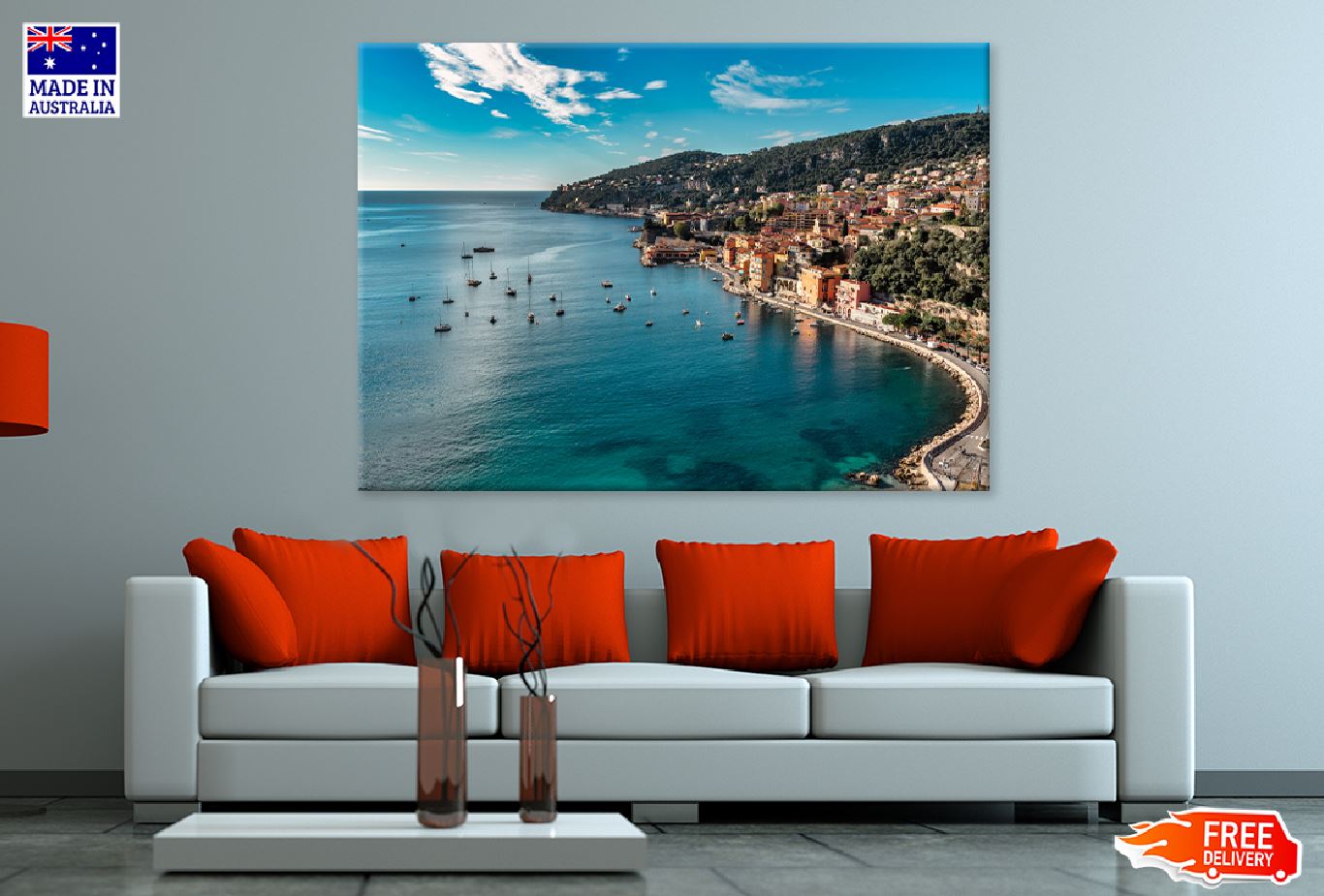 Villefranche Sur Mer View Photograph France Print 100% Australian Made