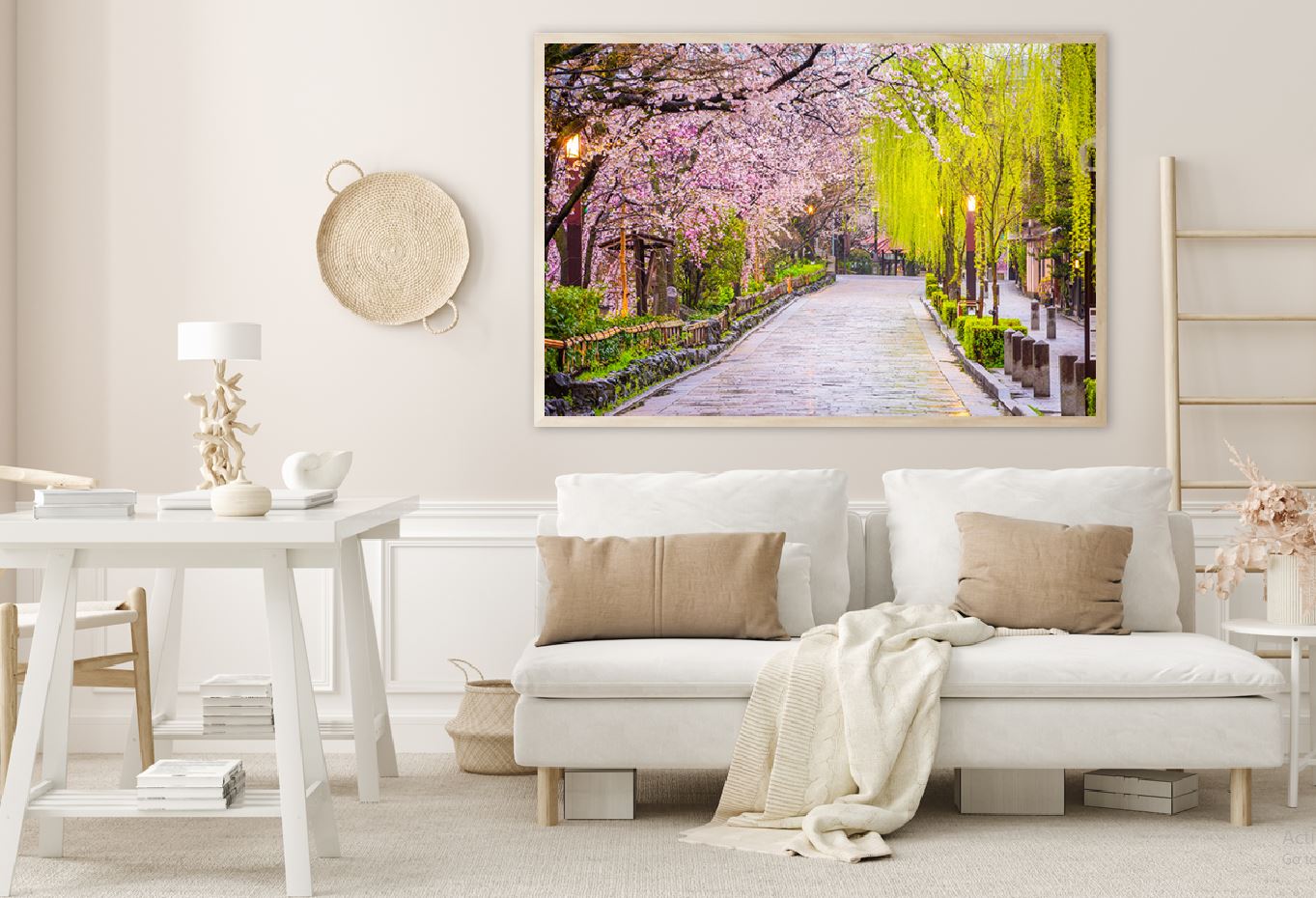 Trees on Gion Shirakawa Street View Photograph Home Decor Premium Quality Poster Print Choose Your Sizes