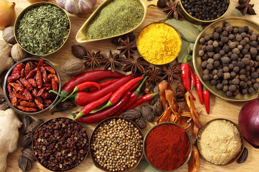 Ethiopian Spices top View Photograph Print 100% Australian Made