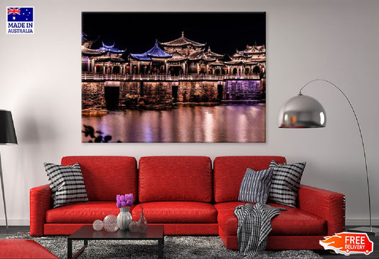 Guangdong Chaozhou City Night Photograph Print 100% Australian Made