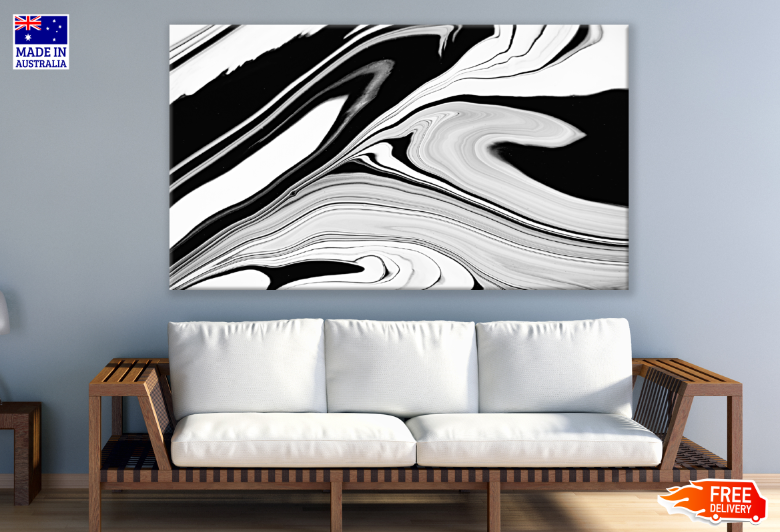 B&W Abstract Design Print 100% Australian Made