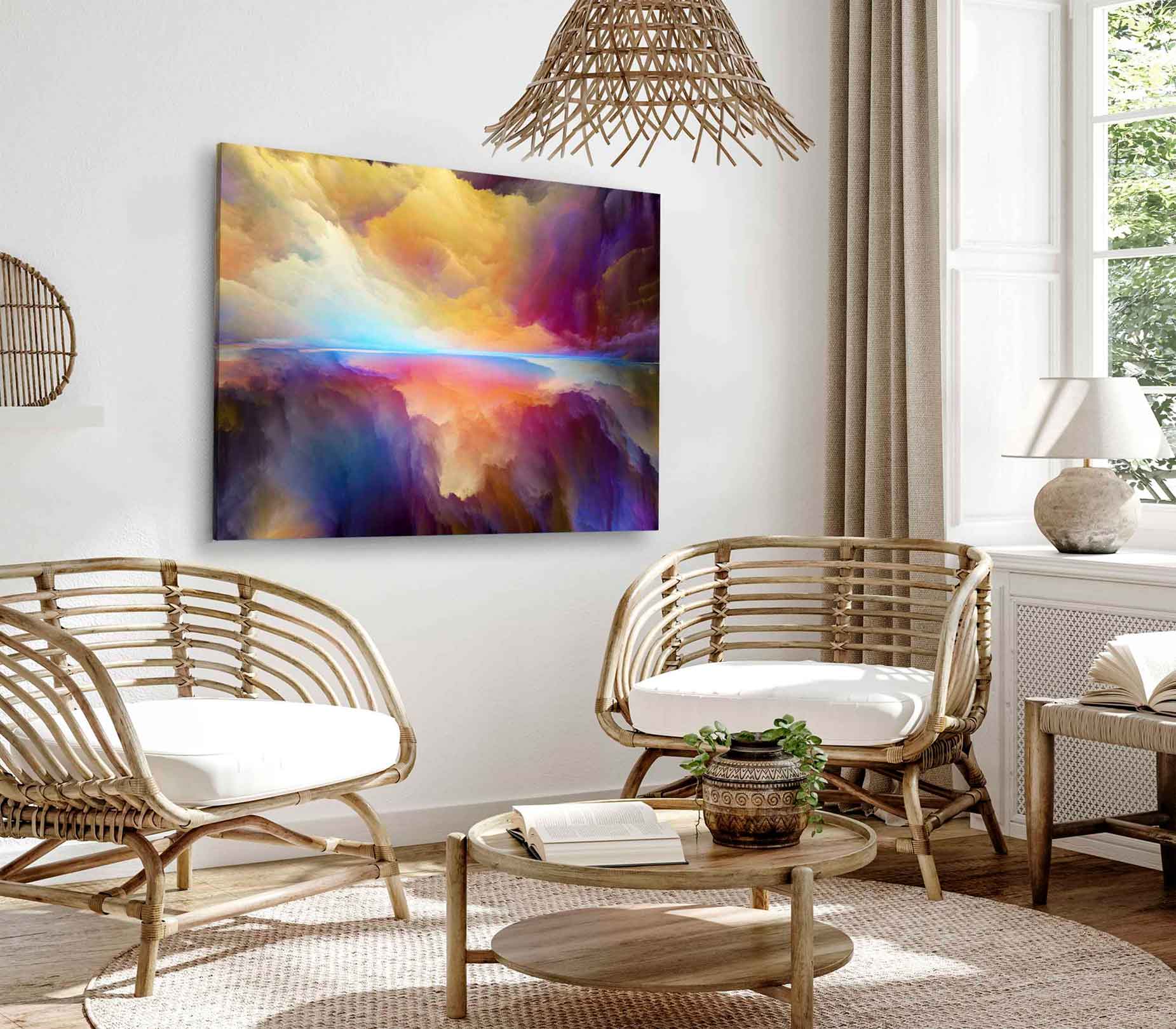 Bella Home Digital Colors as a Metaphor Painting Print Canvas Ready to hang