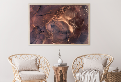 Pink Red & Gold Abstract Design Home Decor Premium Quality Poster Print Choose Your Sizes