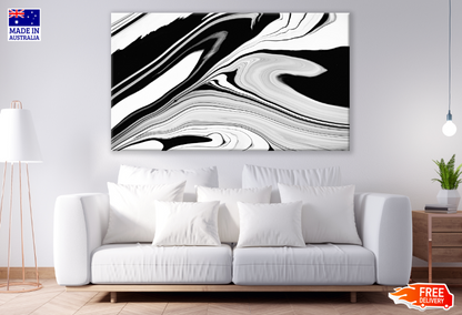 B&W Abstract Design Print 100% Australian Made