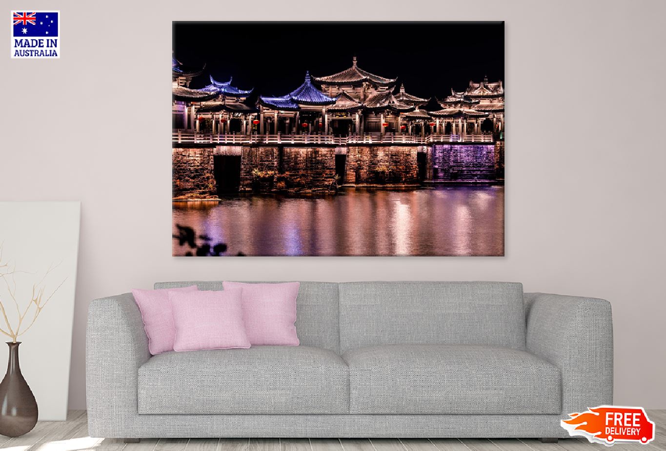 Guangdong Chaozhou City Night Photograph Print 100% Australian Made