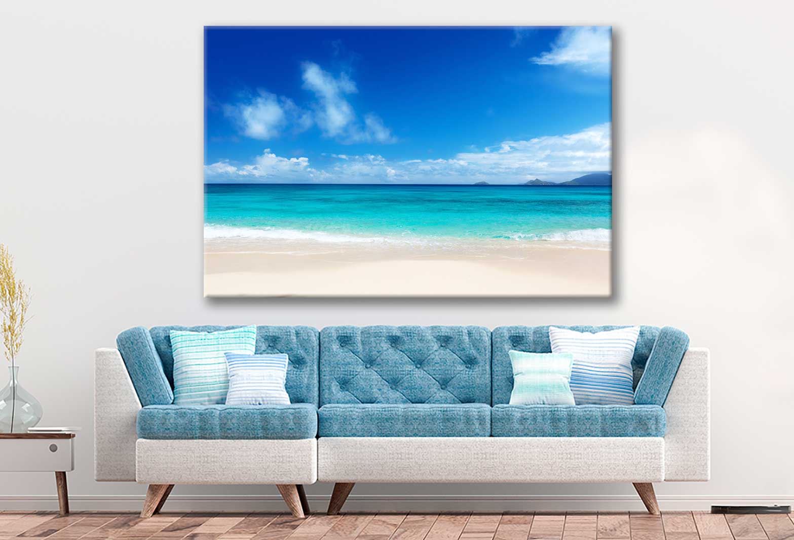 Bella Home Mahe Island Sea View & Sky Print Canvas Ready to hang