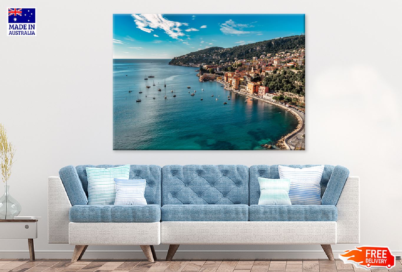 Villefranche Sur Mer View Photograph France Print 100% Australian Made