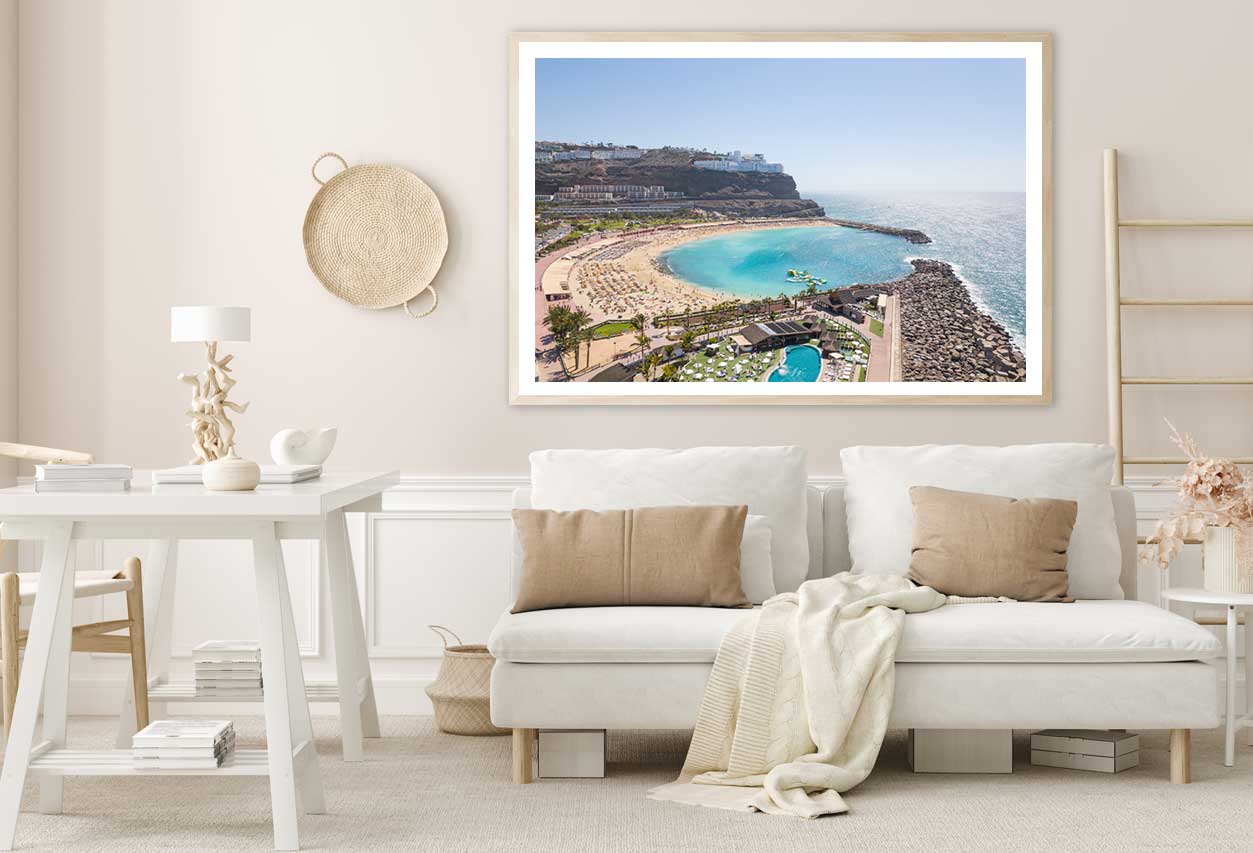 Aerial View of Amadores Beach Photograph Home Decor Premium Quality Poster Print Choose Your Sizes