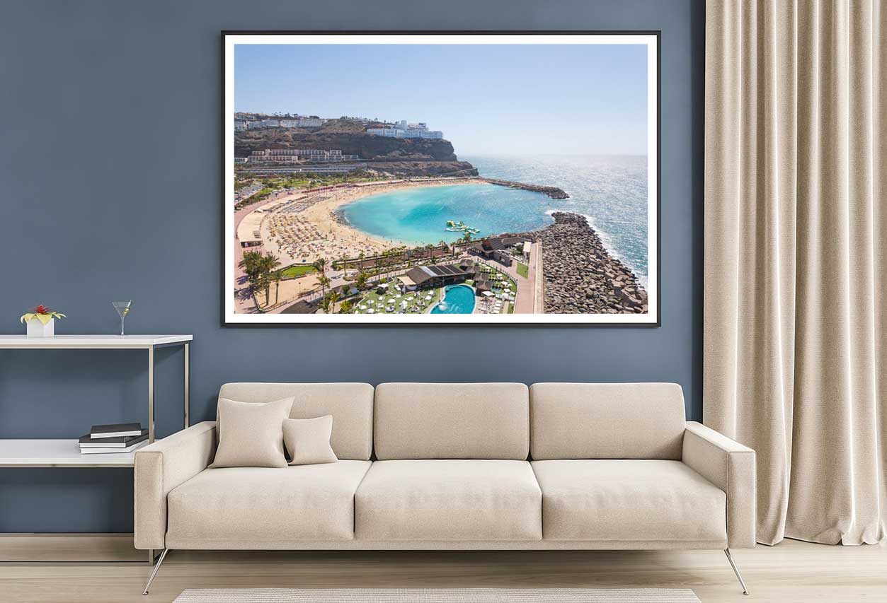 Aerial View of Amadores Beach Photograph Home Decor Premium Quality Poster Print Choose Your Sizes