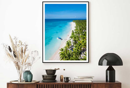 Aerial View of Saona Island Sea Photograph Home Decor Premium Quality Poster Print Choose Your Sizes