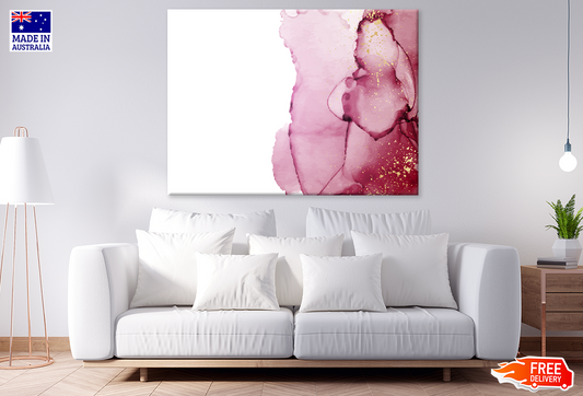 Pink & White Abstract Design Print 100% Australian Made