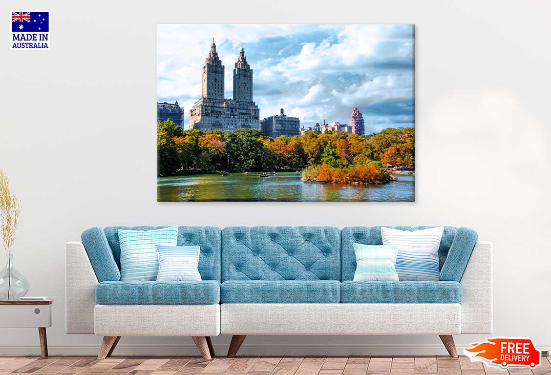 New York City Central Park & Lake View Photograph Print 100% Australian Made