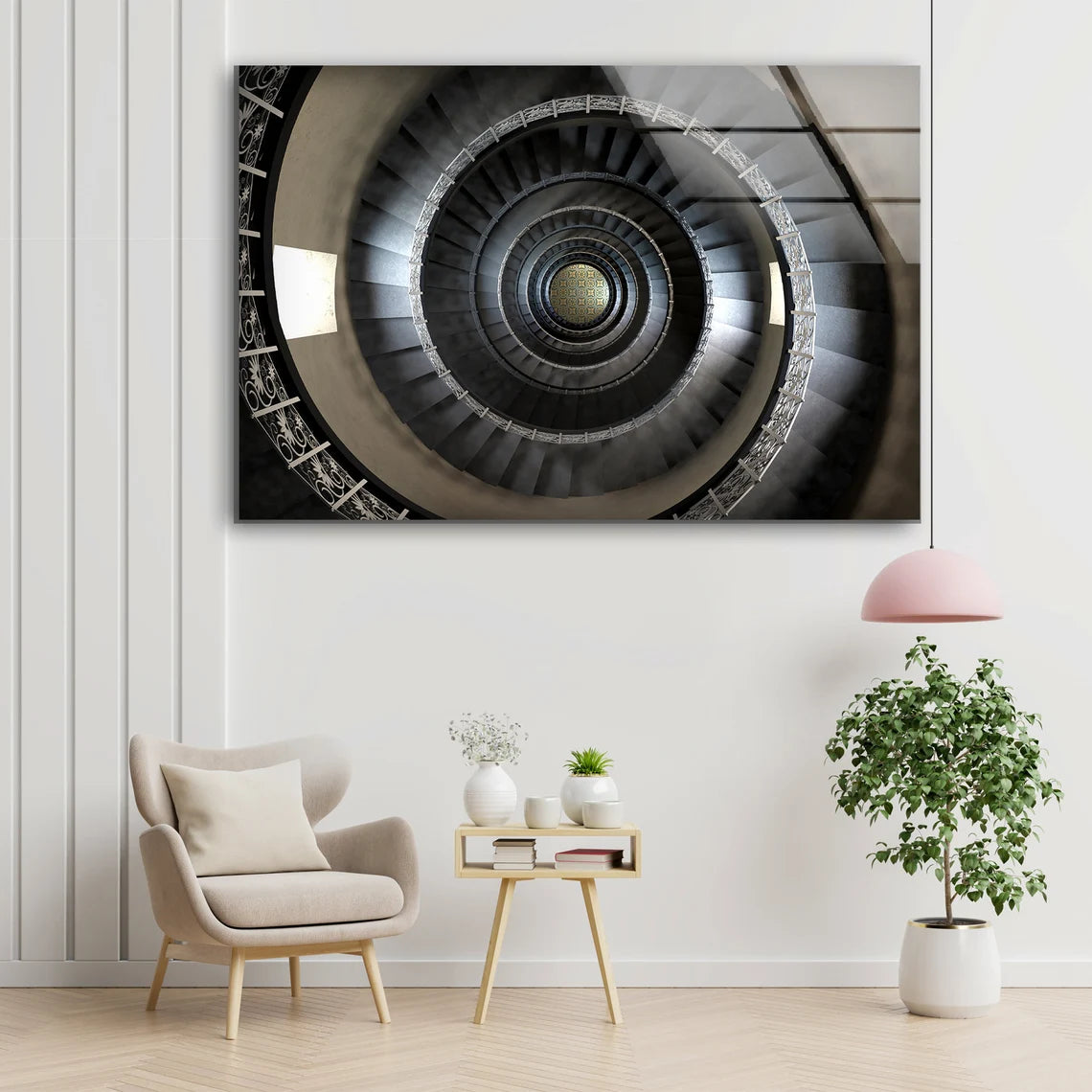 Spiral Stairs Photograph Acrylic Glass Print Tempered Glass Wall Art 100% Made in Australia Ready to Hang