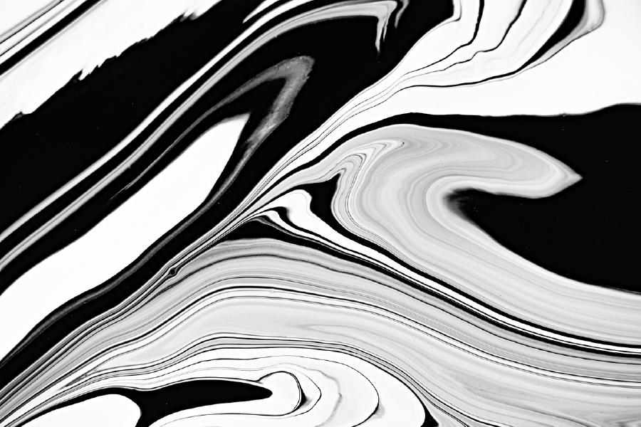 B&W Abstract Design Print 100% Australian Made