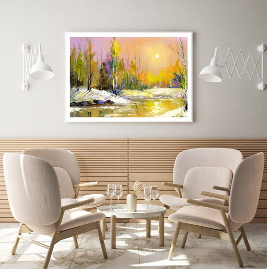 Colorful Forest Oil Painting Home Decor Premium Quality Poster Print Choose Your Sizes