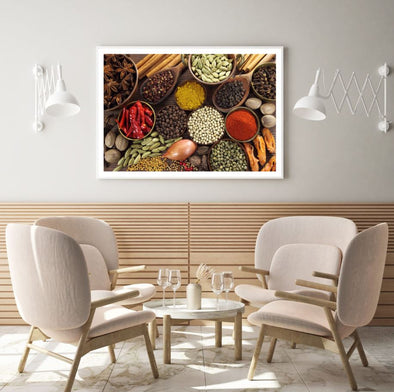 Spices on Spoons Photograph Home Decor Premium Quality Poster Print Choose Your Sizes