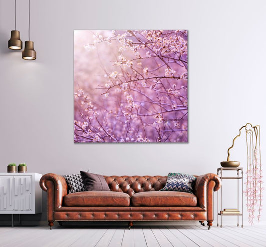 Square Canvas Stunning Blossom Flower Tree Photograph High Quality Print 100% Australian Made