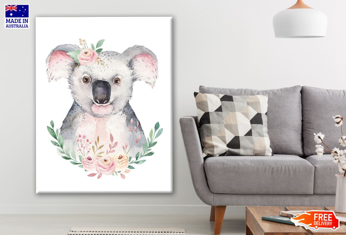 Koala Bear Watercolor Painting Print 100% Australian Made