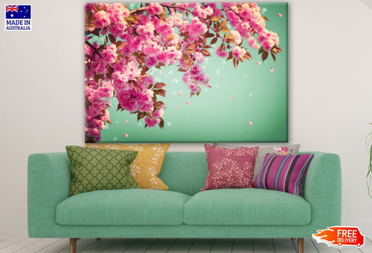 Pink Flower Tree Branch Photograph Print 100% Australian Made