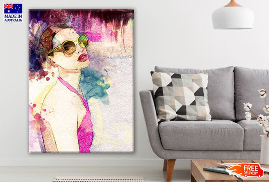 Fashion Girl Watercolor Painting Print 100% Australian Made