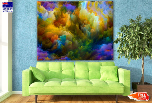 Smoke Cloudy Abstract Design Print 100% Australian Made