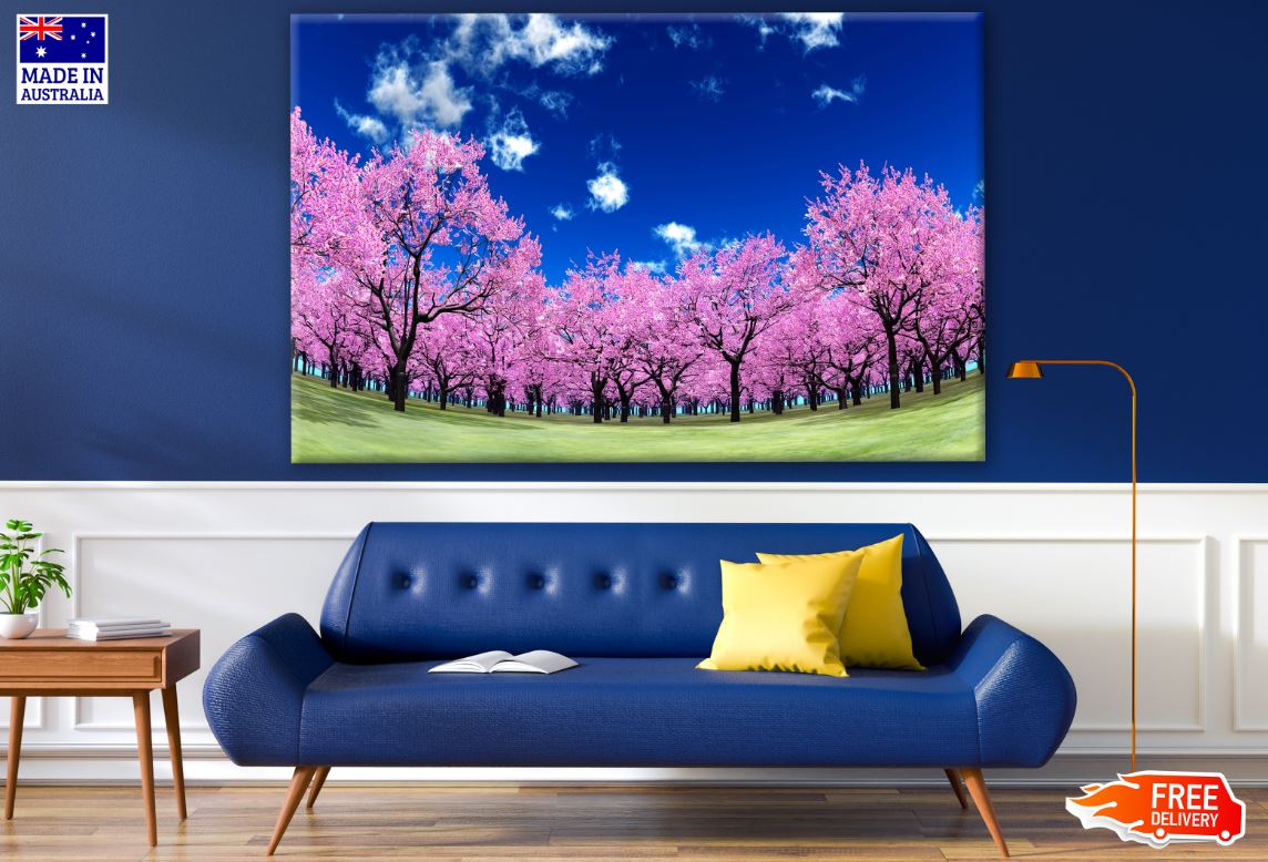 Pink Flower Tree Forest Photograph Print 100% Australian Made