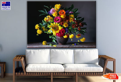 Colorful Flower Vase Photograph Print 100% Australian Made