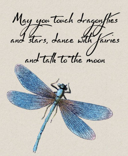 Dragon Fly & Quote Vector Design Print 100% Australian Made