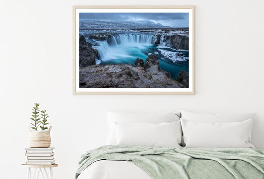 Waterfall Scenery Photograph Home Decor Premium Quality Poster Print Choose Your Sizes