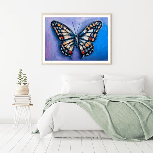 Colorful Butterfly Oil Painting Home Decor Premium Quality Poster Print Choose Your Sizes