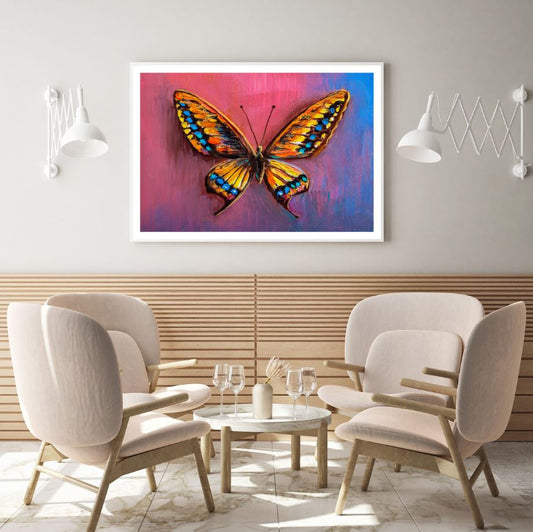 Colorful Butterfly Oil Painting Home Decor Premium Quality Poster Print Choose Your Sizes