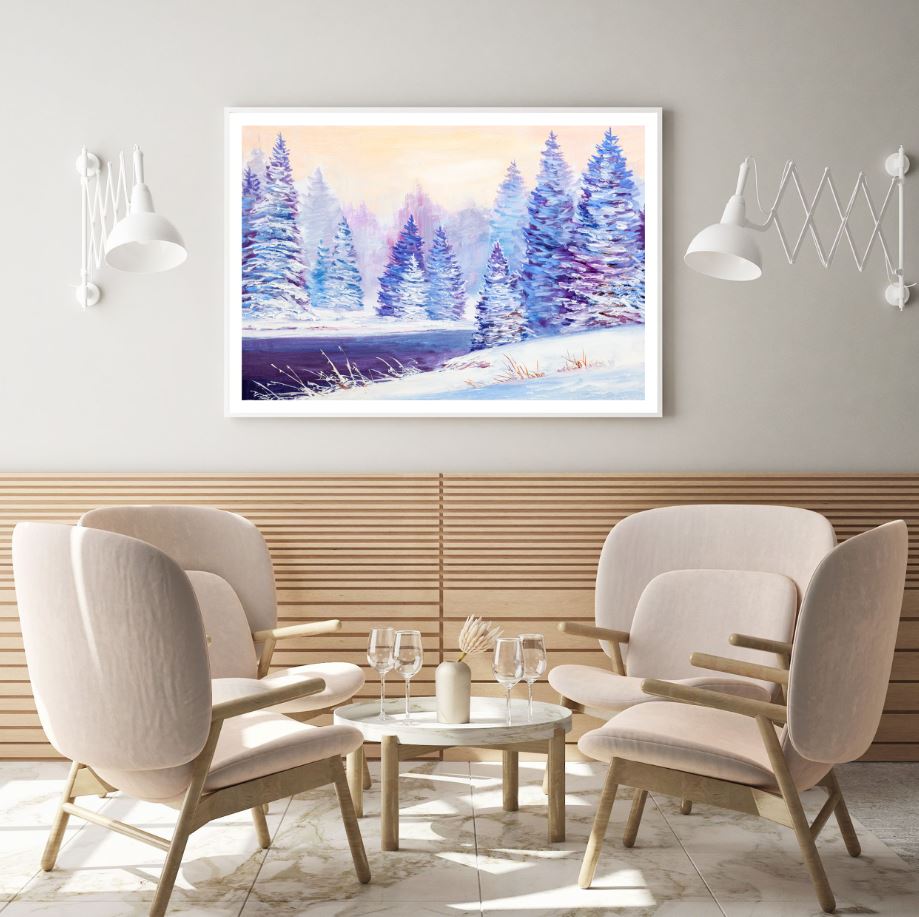 Colorful Forest Oil Painting Home Decor Premium Quality Poster Print Choose Your Sizes