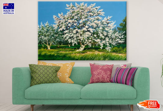 Flower Tree Oil Painting Print 100% Australian Made